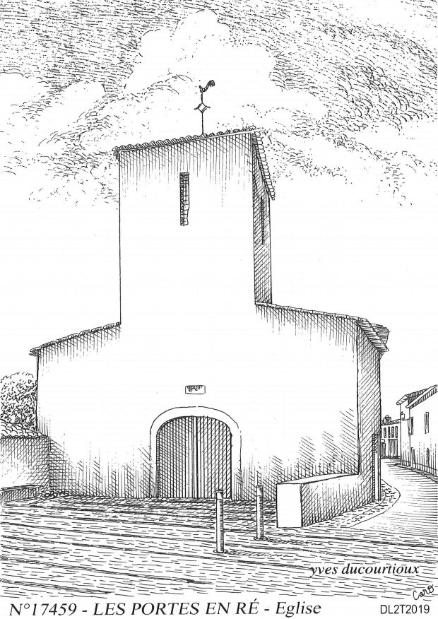 N 17459 - LES PORTES EN RE - église
